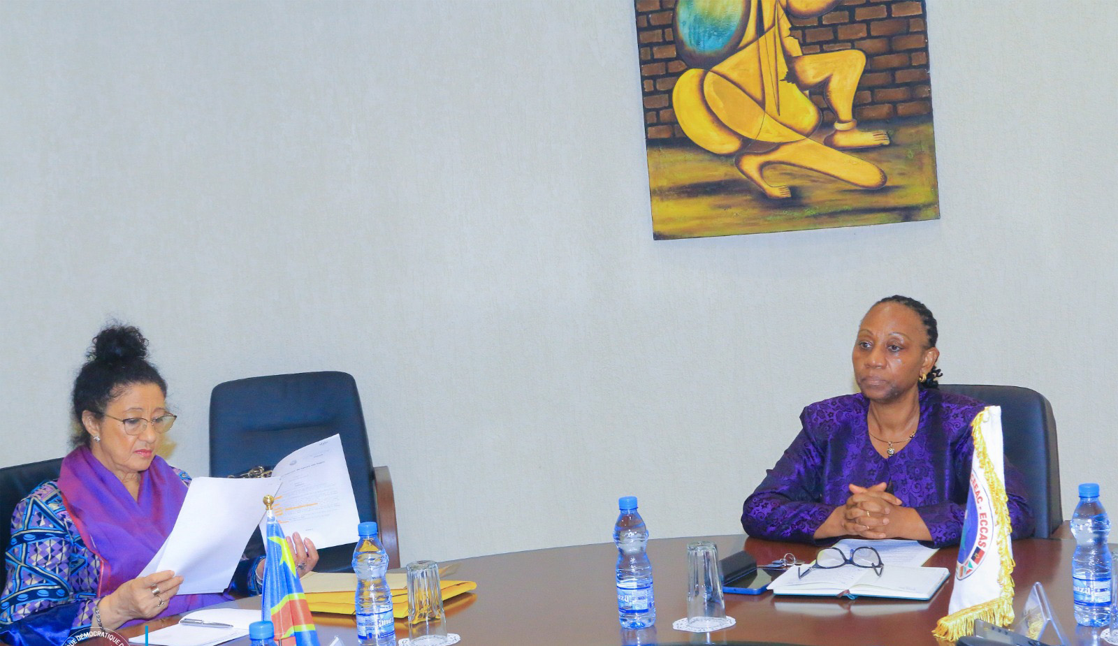 CEEAC: Visite de Courtoisie de SEM Floribert ANZULUNI OKETCHI, Ministre de l’Intégration de la RDC — 9