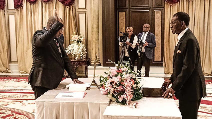 Prestation de serment du Nouveau Président de la Commission de la CEEAC — 1