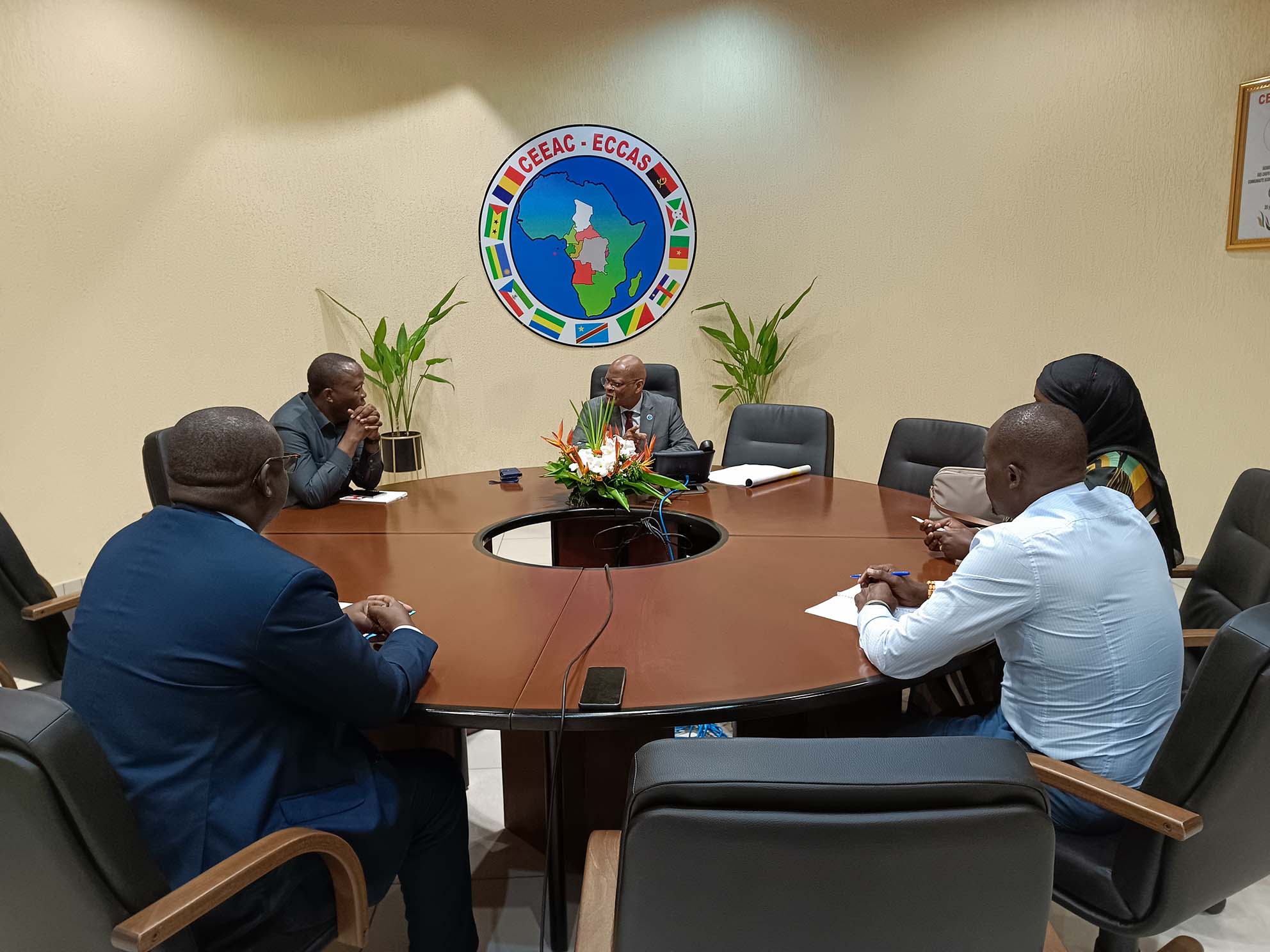 Une Mission de NORCAP reçue par le Président de la Commission de la CEEAC — 2